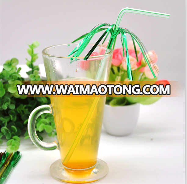 Disposable Pp Drinking Firework Straw Bendy Plastic Juice Straw