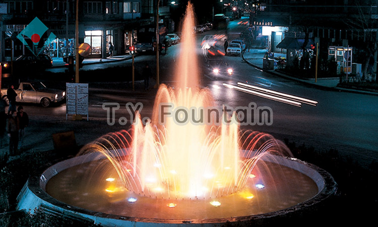 unique indoor water music dancing fountain with colorful led light