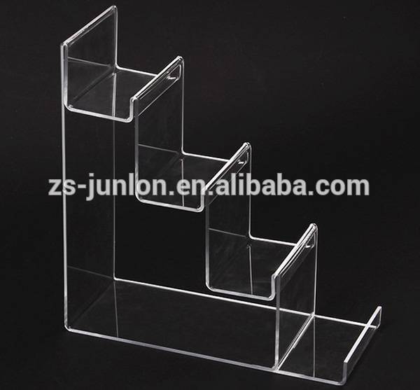 Junlon 4-tier Clear Acrylic Wallet Display Stand Holder Purse Display Stand