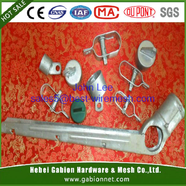 American market 1 3/8" O.D. chain link post used chain link fence fitting tension wire tension band gate frame hinge