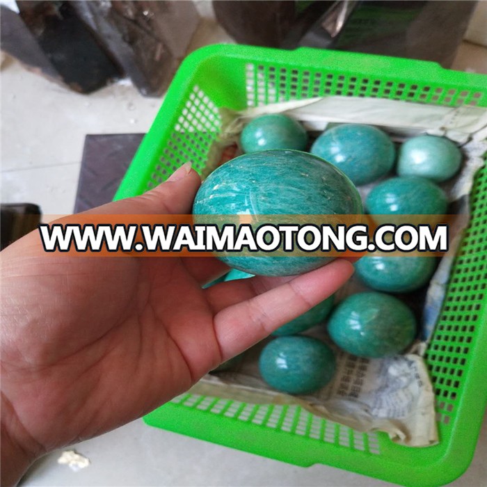 deep color natural amazonite balls ,amazonite  crystal spheres for sale or decoration  or gift