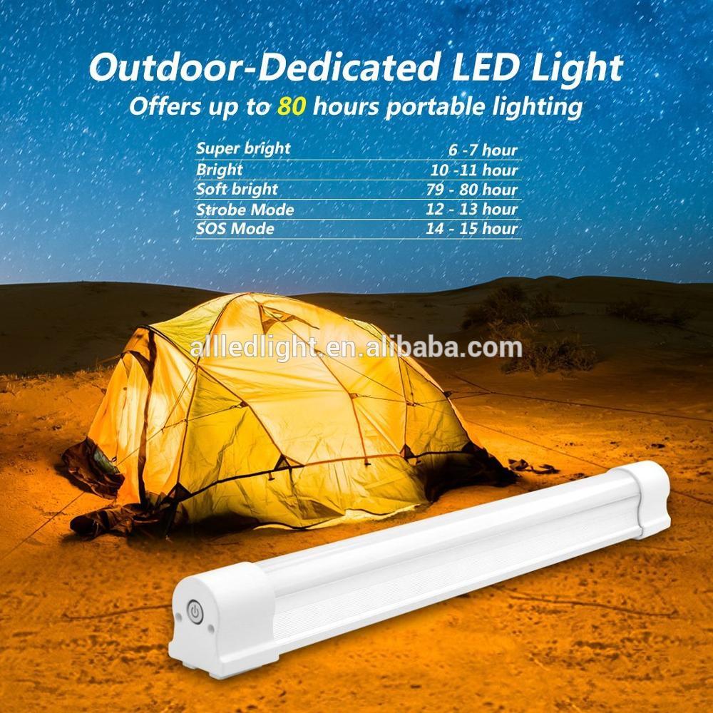 LED Emergency Light Night Camping Lamp Portable Magnetic 5-Level Brightness with Flash Mode