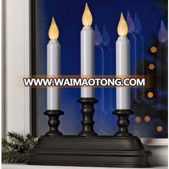 Battery-Operated LED Window Taper Candles