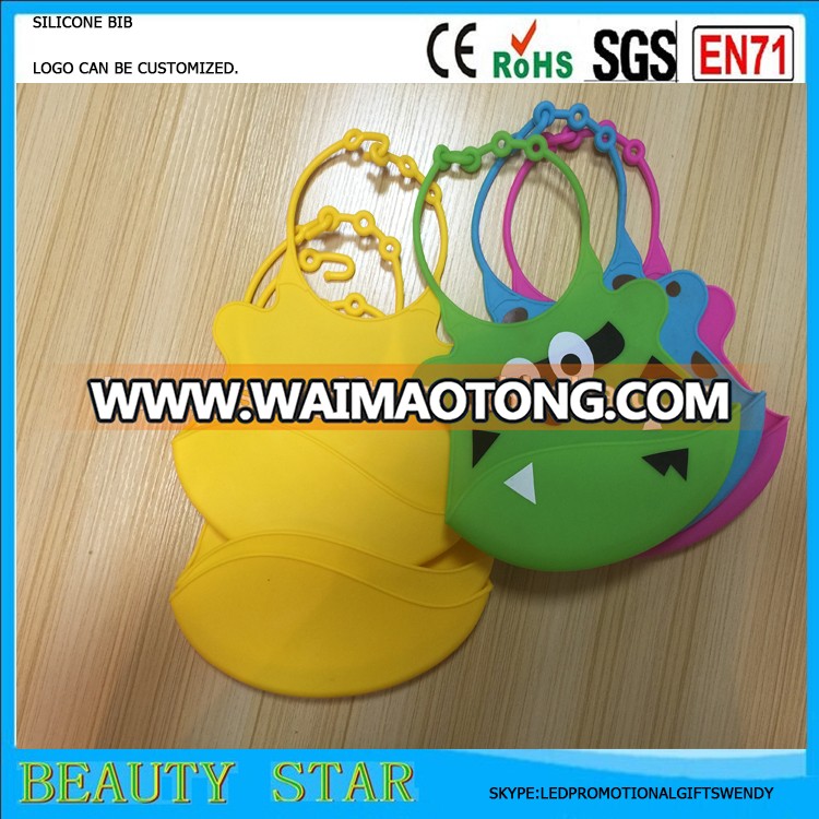 Hot selling food grade Baby bib,Wholesale silicone baby bib made in China