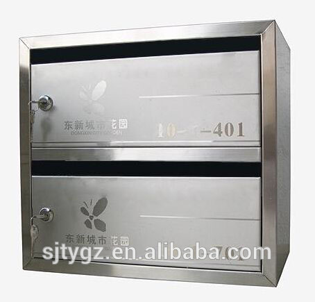 Residential or commercial stainless steel China mailbox from Guangzhou factory