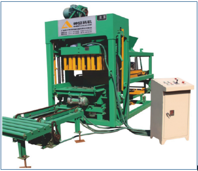 QTJ4-25 semi-auto cement brick and block machine