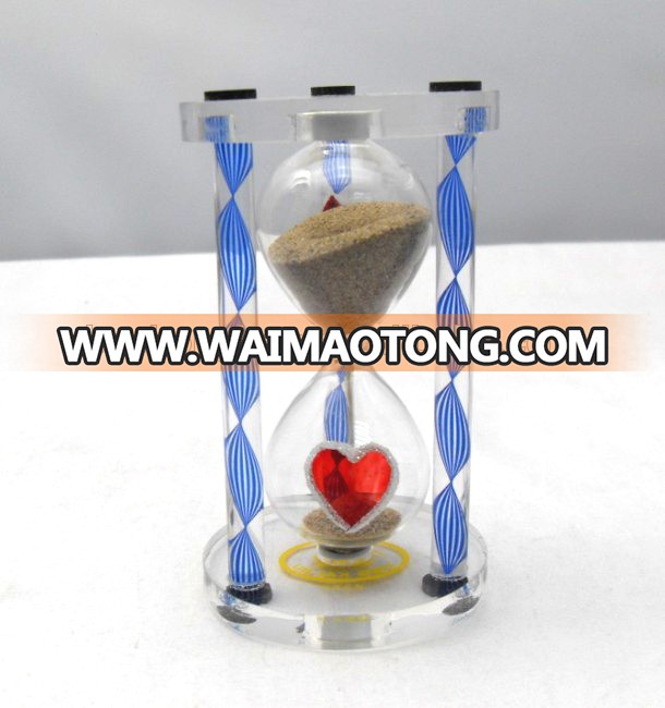 Novelty Small Acrylic Gifts River Sand Custom Hourglass Souvenir