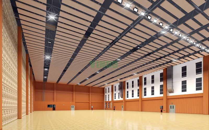 Acoustic Panels Ceiling Premium Collision Avoidance Acoustic Baffles For Large Stadium