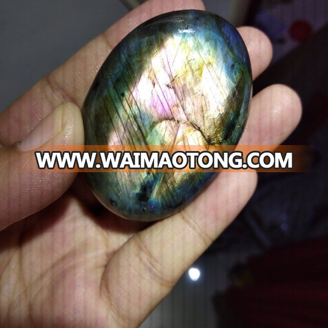 Wholesale Hot Sale Natural Small Rainbow Labradorite Polished Healing Crystal Stone