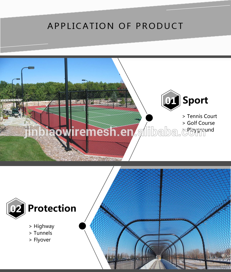 Factory direct supply excellent quality and cheap price chain link fence for playground