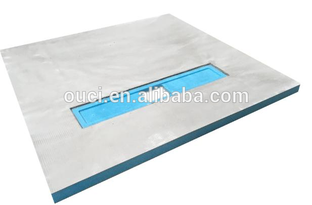 deep shower tray with round drain or liner shower tray for floor