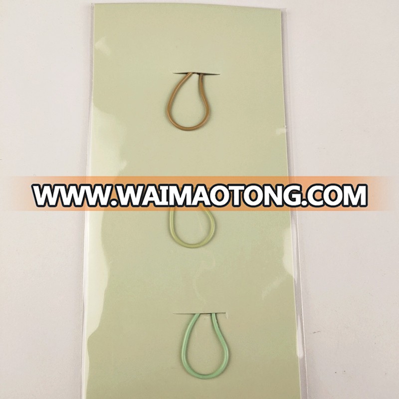 Varnish plated  lovely leaves shaped  paper clips