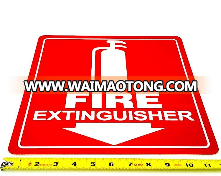 Custom Fire Exit Arrow Sign Warning  Plate