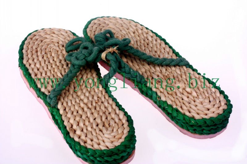 corn straw woven straw beach shoes