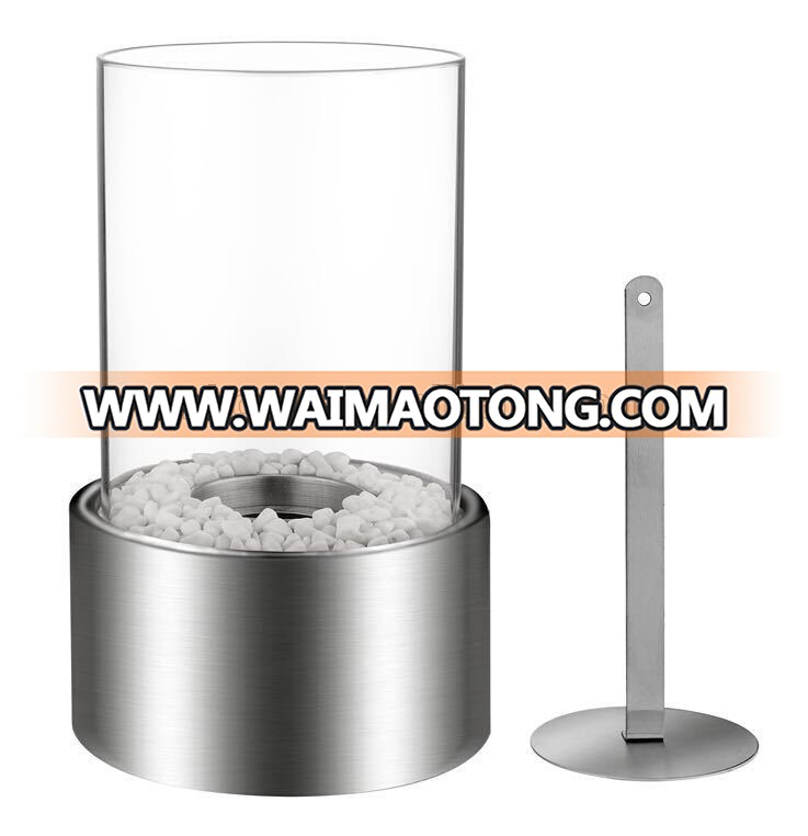 round tabletop bio ethanol fireplace