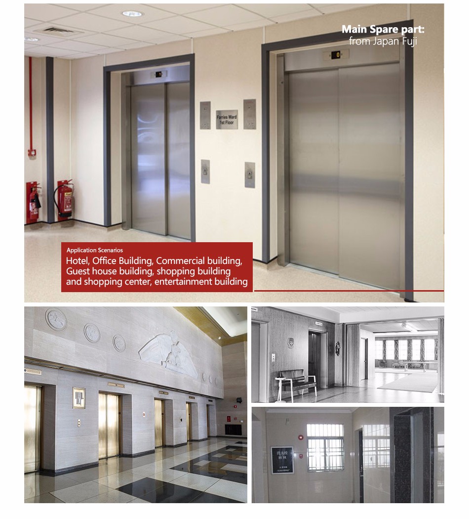 14 Person small Fire fighters passenger lift for High-rise Building | High-rise Building elevator