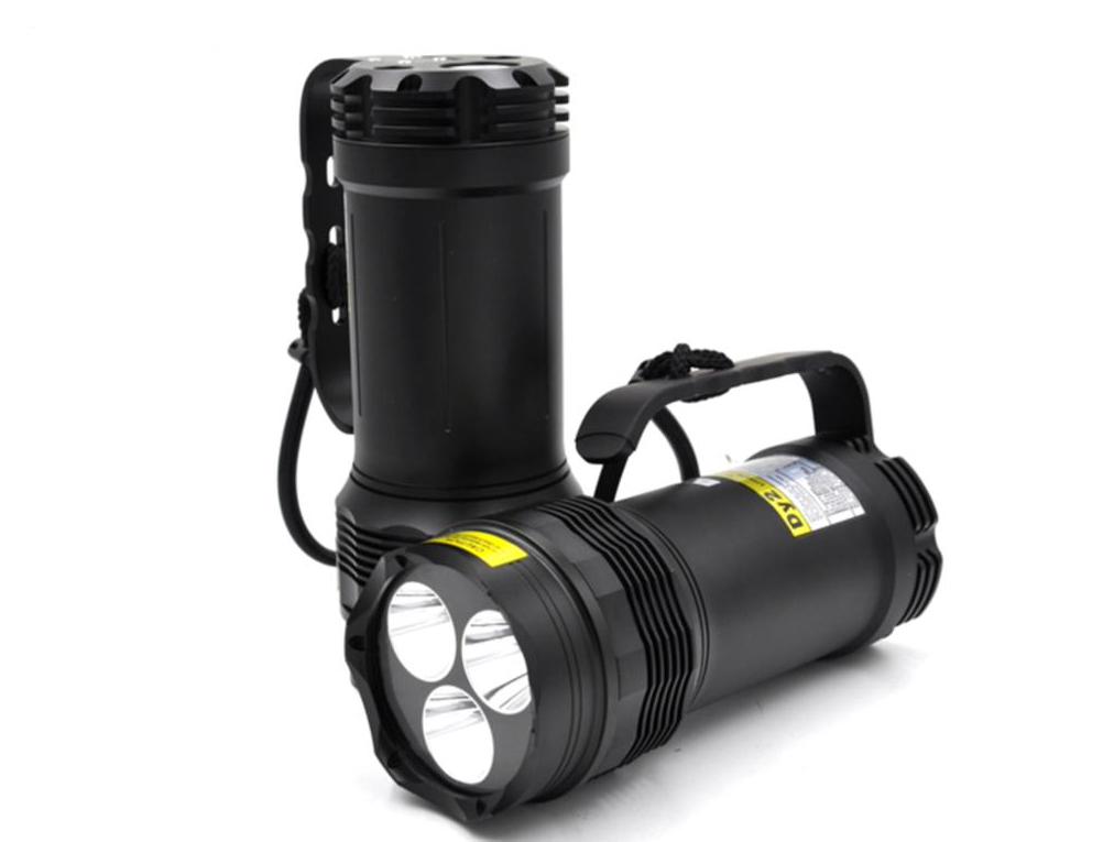 3000 Lumen IPX8 Waterproof Scuba Diving Flashlight Searchlight with 3 x L2 LED Powerful Underwater Torch Light