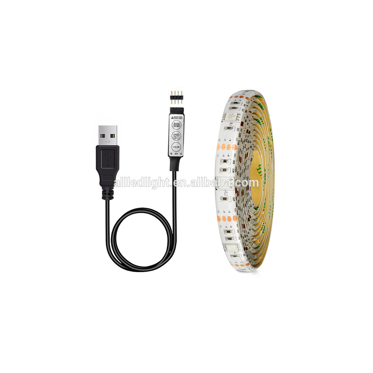 DC 5V RGB USB LED strip light 5050 SMD   LED USB light Garland Diode Ribbon Tape Flexible TV backlight decor Lamp