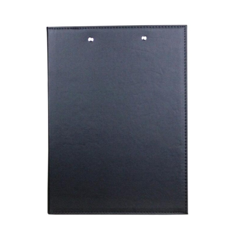 PU Leather A4 Hardboard Clipboard Organizer with 2 Stainless Profile Clips