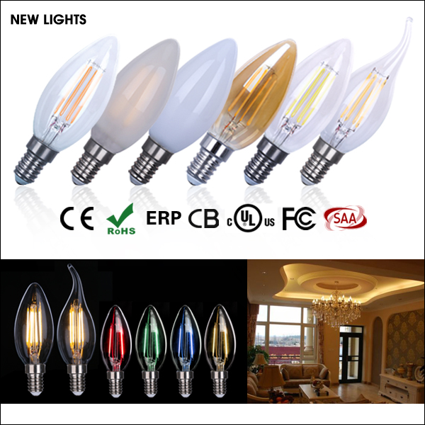 Factory Price 2W 4W E12 E14 E27 Led Candle Light Bulb C35