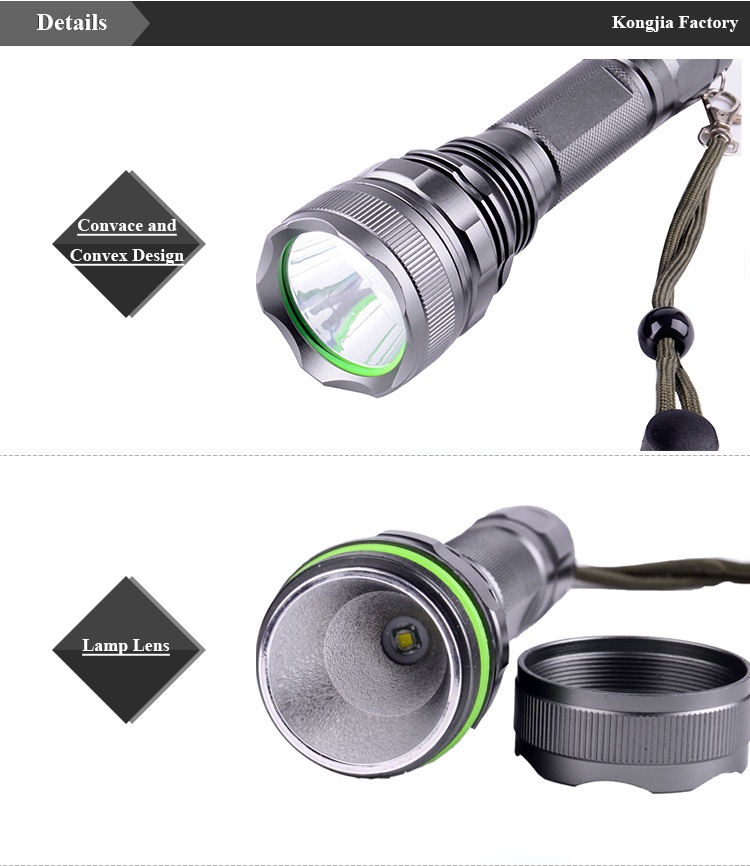 NHKJ Hot selling High Power 10W Waterproof Flashlight Rechargeable LED Flashlight Torch