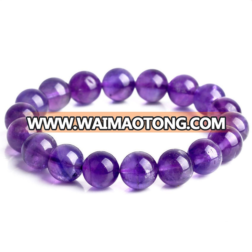 Hot sale natural amethyst bead bracelet