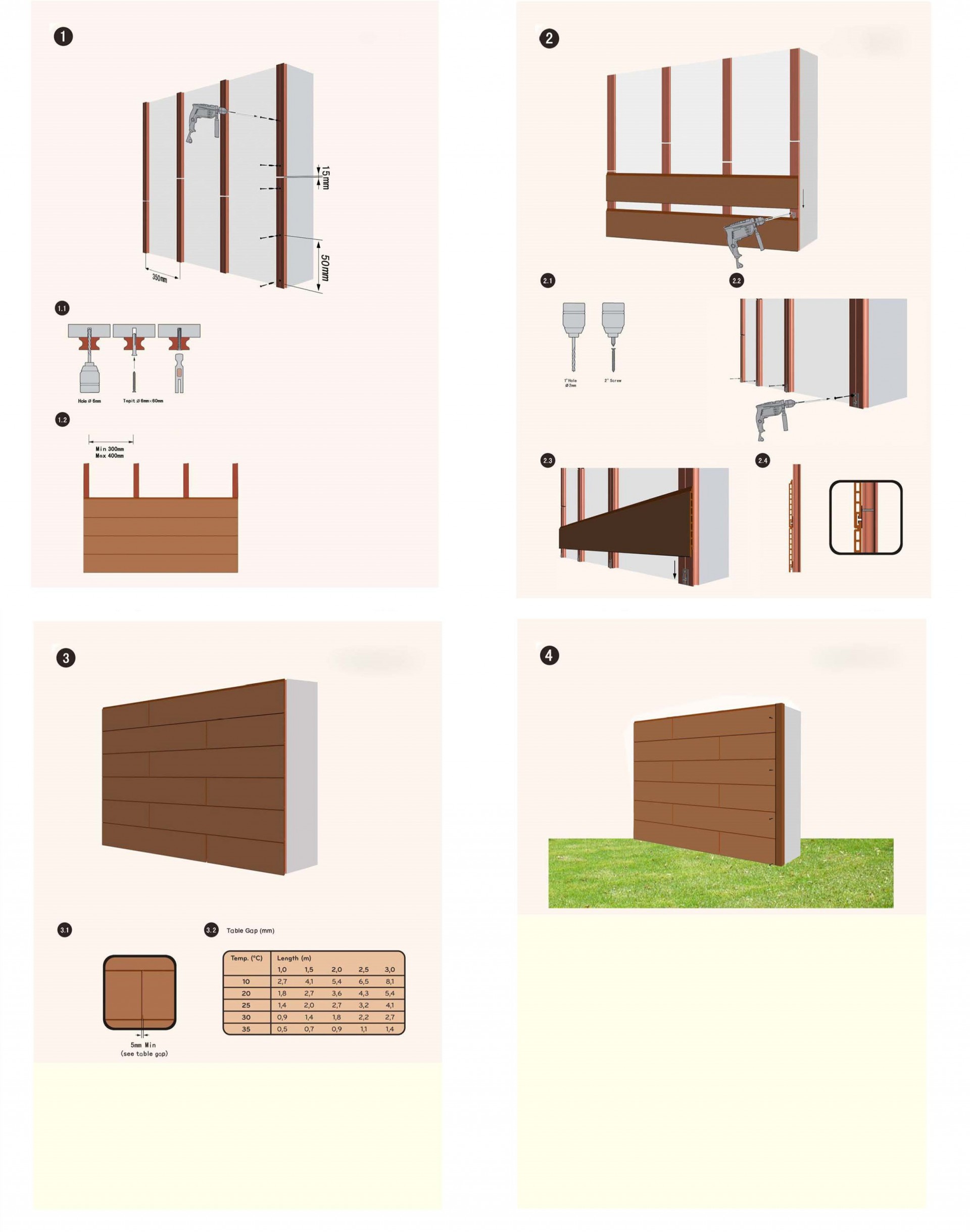 Easy installation wood plastic composite wpc wall panel wall cladding for outdoor