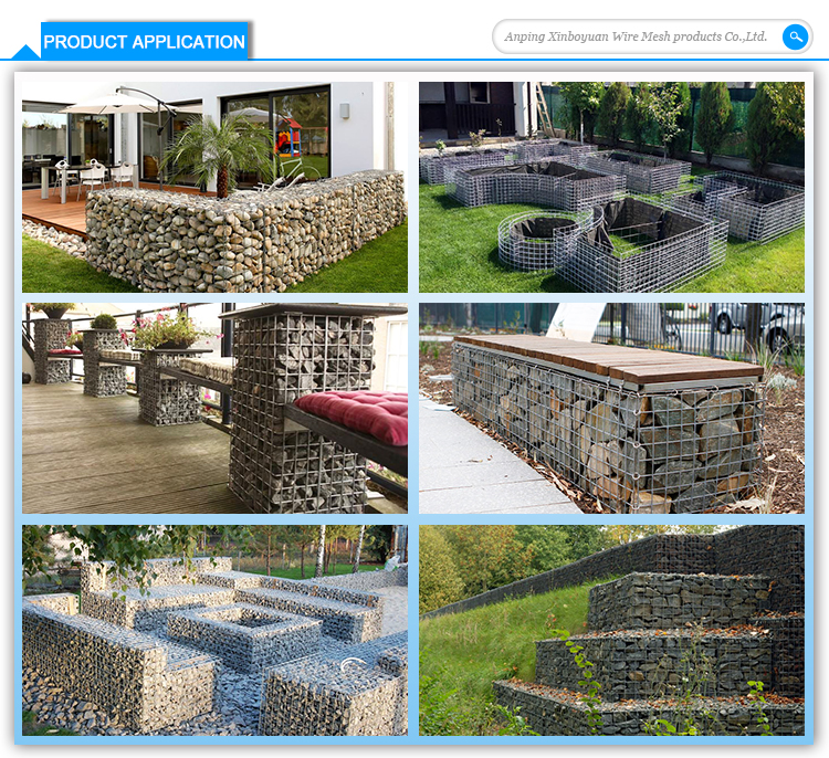 Cheap price heavy stainless steel stone basket 2*1*1m gabion mesh Davao city galvanized welded gabions