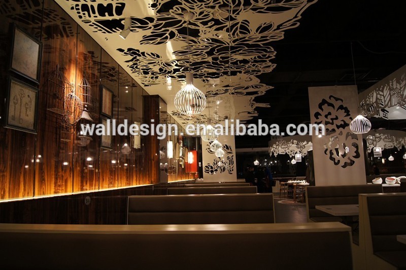 laser cut aluminum metal panels for circular column decoration