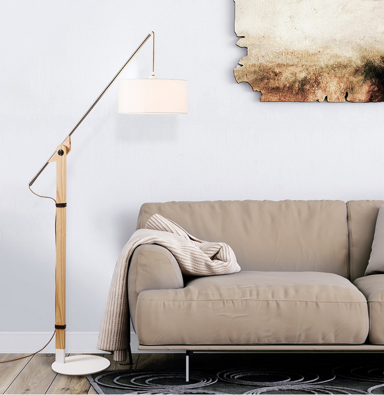 Factory Price Wooden Standing  Decorative Floor Lamp for livingroom and bedroom