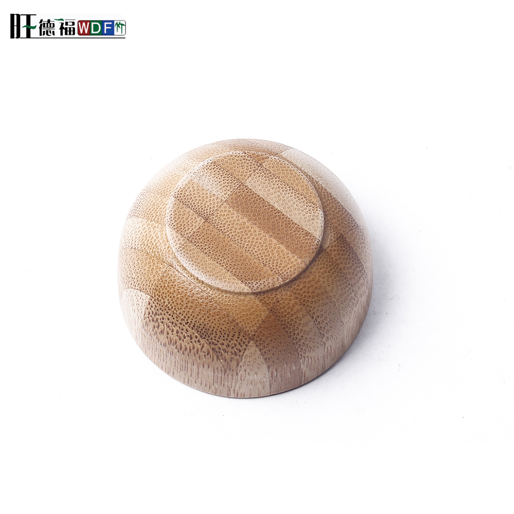 Eco friendly natural bamboo fiber round salad bowl