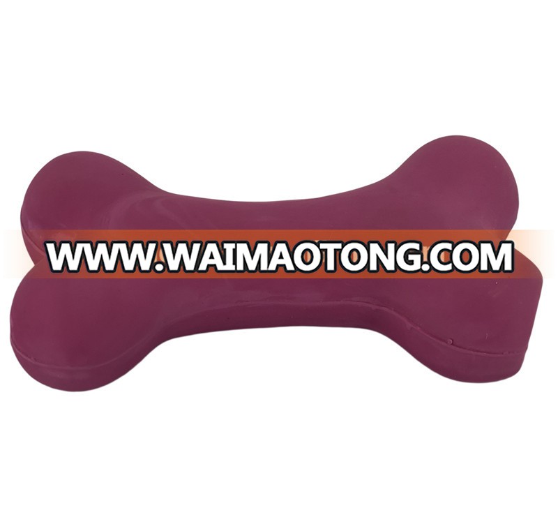 Pet Dog Bone Shape Chew Toy Latex Squeaky Dog Toys