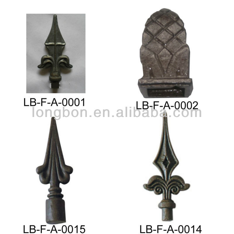 wrought iron fence spears