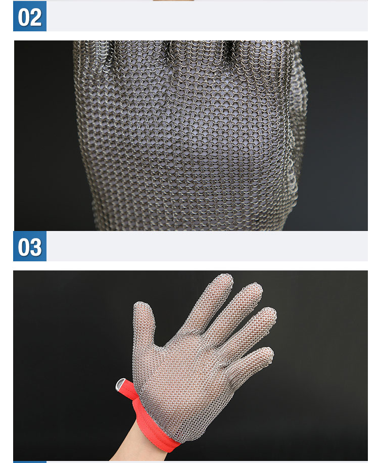 Five-finger Stainless Steel Gloves