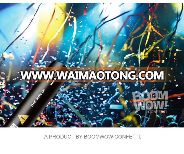 Boomwow wholesale premium wedding stage electric paper confetti cannon