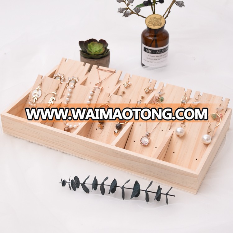 Wood Necklace Stands Holder Jewelry Display Supplier