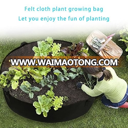 50gallon Garden Grow Bags Herb Flower Vegetable Plants Bed Round Planter Fabric Raised Planting Bed