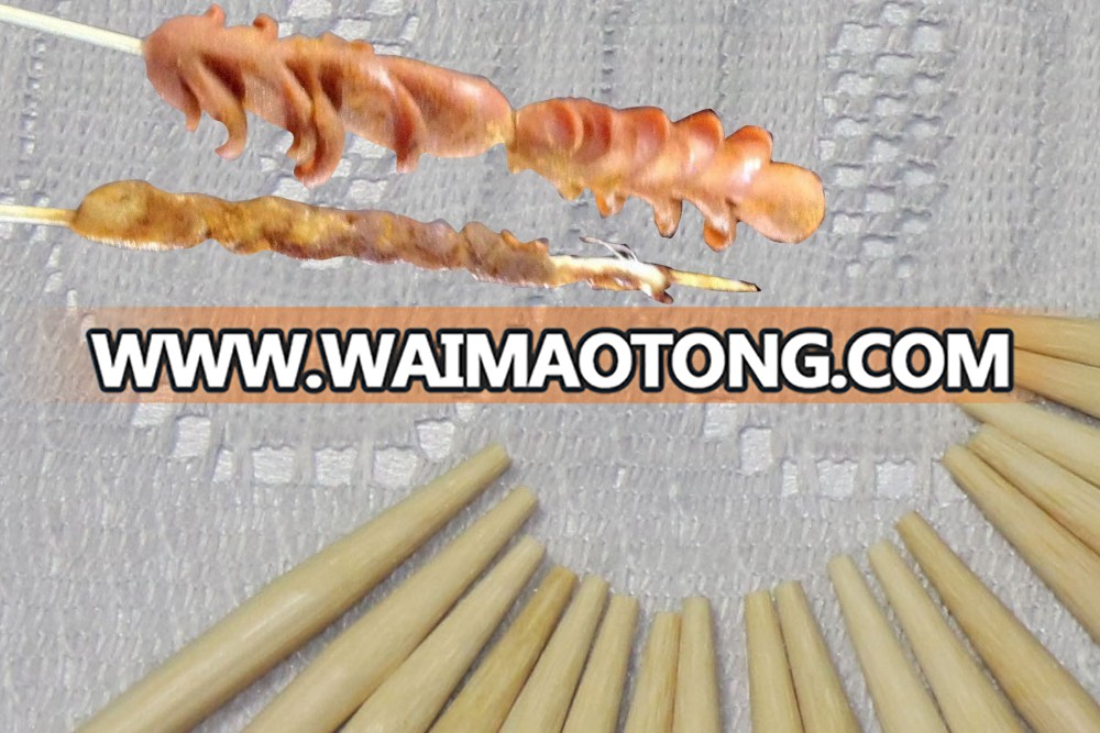 Heat Resistant Disposable BBQ natural rounded meat skewer kebab maker