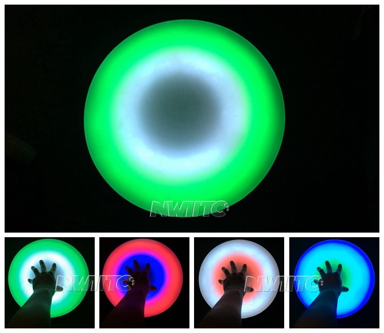 Cheap night club dj round rgb portable led interactive dance floor