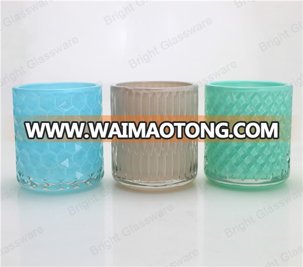 Wholesale decorative custom shape mercury votive glass candle holder