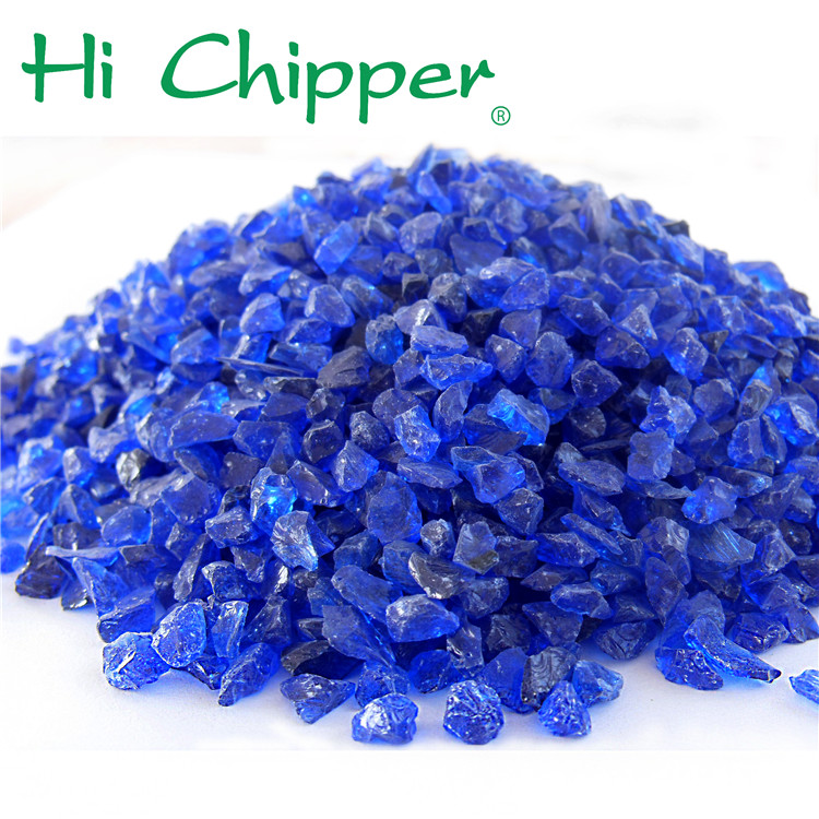 Opaque colorful colored crushed glass products for sale