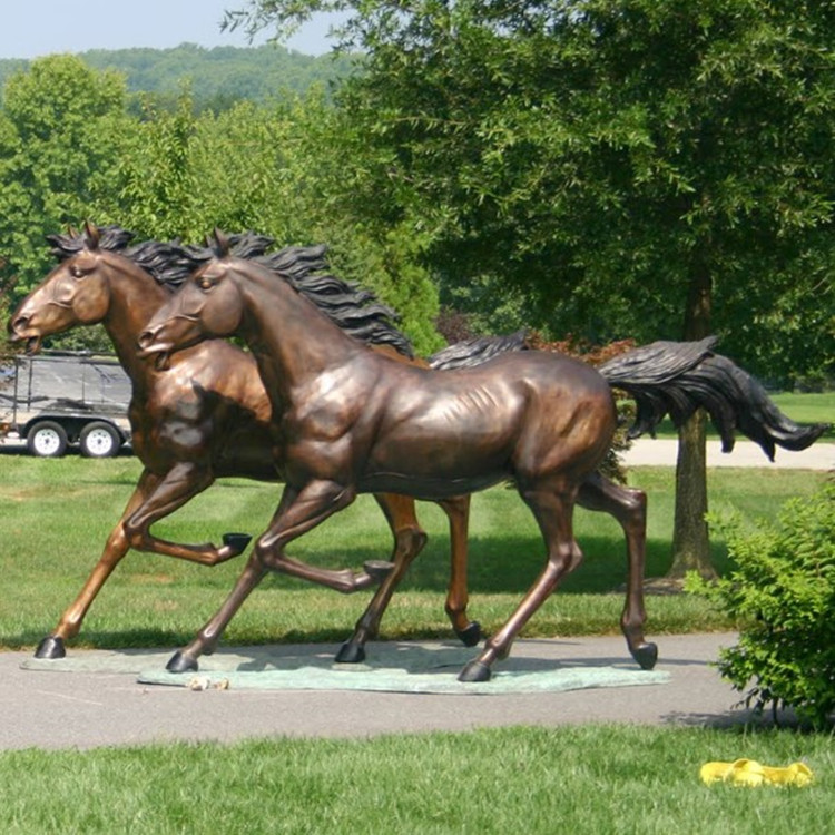 Outdoor life Size Bronze Horse Sculpture for sale