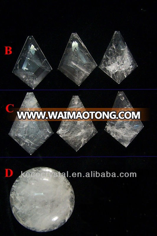 Quartz rock crystal chandelier pendants, keco crystal is work on rock crystal for chandeliers