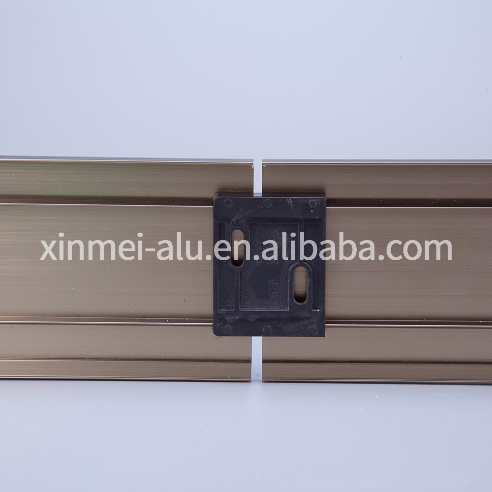 Protective floor edge aluminum profile flexible skirting board