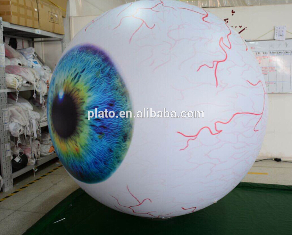 New design big inflatable simulation eyeball balloon for event