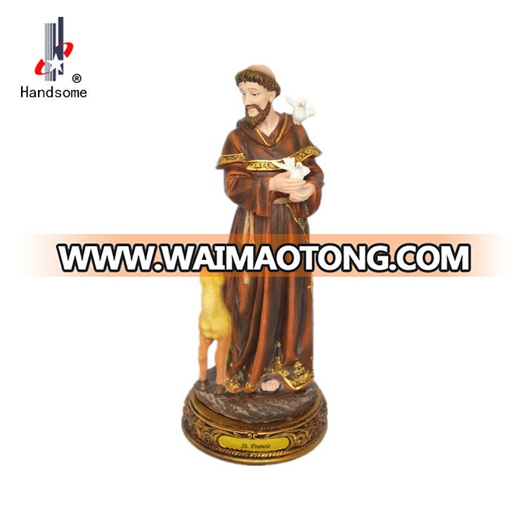 New product polyresin catholic religious saint San Frances statues