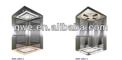 320kg-800kg Machine Room Less traction machine passenger lifts/complete passenger elevators