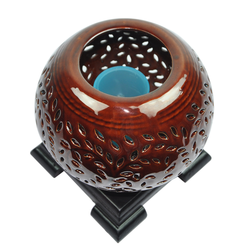 Wholesale fashionable ceramic electric aroma fragrance oil lamp 0049