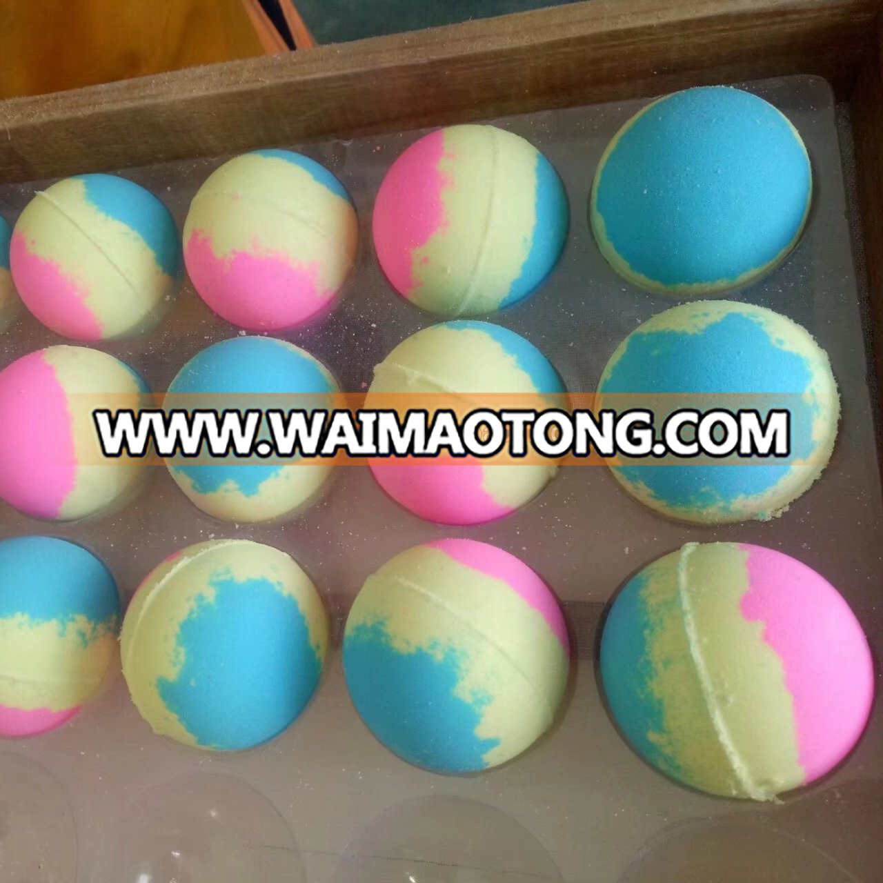 Promotional customized natural colorful bath fizzer