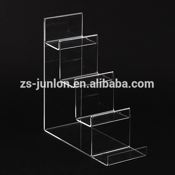 Junlon 4-tier Clear Acrylic Wallet Display Stand Holder Purse Display Stand